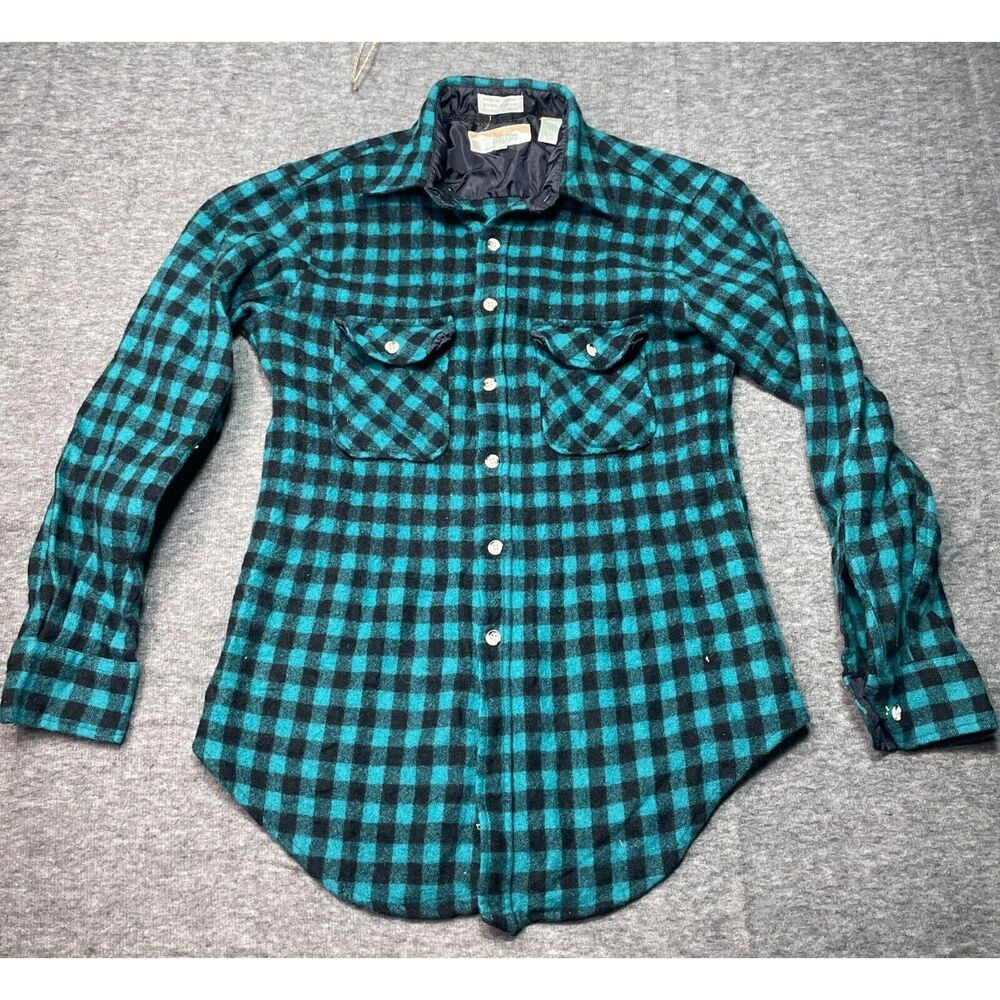 Vintage Squaw Valley Sportswear Shirt‎ Women Medium Wool Flannel Long Sleeve